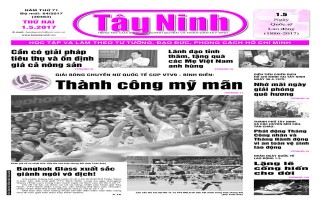 Điểm báo in Tây Ninh ngày 01.05.2017
