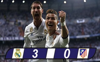 Ronaldo lập hat-trick, Real đặt một chân vào chung kết Champions League