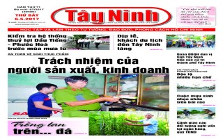 Điểm báo in Tây Ninh ngày 06.05.2017