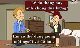 Ông chồng tá hỏa với cách vợ đòi lương