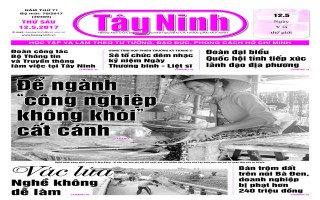Điểm báo in Tây Ninh ngày 12.05.2017