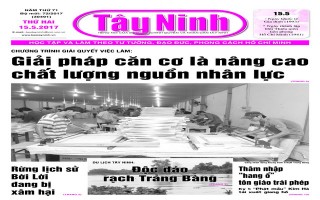 Điểm báo in Tây Ninh ngày 15.05.2017