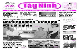 Điểm báo in Tây Ninh ngày 19.05.2017