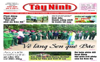 Điểm báo in Tây Ninh ngày 20.05.2017