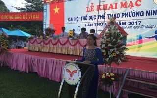 Phường Ninh Sơn tổ chức Đại hội điểm thể dục thể thao năm 2017