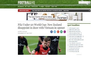 Truyền thông New Zeland thất vọng vì đội nhà suýt thua U20 Việt Nam