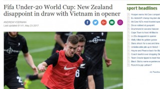 ​Truyền thông thế giới khen ngợi màn trình diễn của U-20 VN