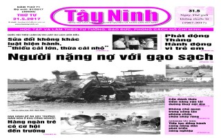 Điểm báo in Tây Ninh ngày 31.05.2017