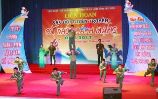 Bế mạc Liên hoan Các đội Tuyên truyền ca khúc cách mạng tỉnh Tây Ninh năm 2017