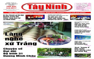 Điểm báo in Tây Ninh ngày 03.06.2017