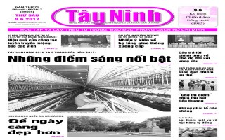 Điểm báo in Tây Ninh ngày 09.06.2017