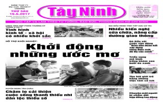 Điểm báo in Tây Ninh ngày 16.06.2017