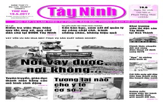 Điểm báo in Tây Ninh ngày 19.06.2017
