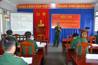 Bộ CHQS tỉnh: Tổ chức hội thi tuyên truyền về học tập và làm theo phong cách Hồ Chí Minh