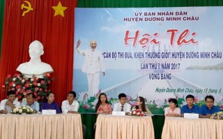 Khai mạc Hội thi “Cán bộ thi đua, khen thưởng giỏi” huyện Dương Minh Châu