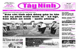 Điểm báo in Tây Ninh ngày 21.06.2017