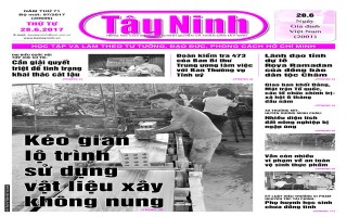 Điểm báo in Tây Ninh ngày 28.06.2017
