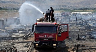 Cháy trại tị nạn của người Syria ở Lebanon, 2 người thiệt mạng