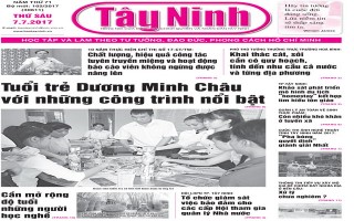 Điểm báo in Tây Ninh ngày 07.07.2017