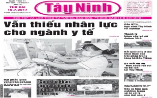 Điểm báo in Tây Ninh ngày 10.07.2017
