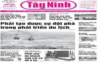 Điểm báo in Tây Ninh ngày 14.07.2017