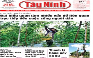 Điểm báo in Tây Ninh ngày 15.07.2017