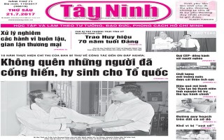 Điểm báo in Tây Ninh ngày 21.07.2017