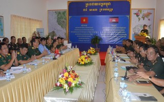 Bộ CHQS Tây Ninh: Sơ kết hoạt động phối hợp công tác với Tiểu khu quân sự các tỉnh thuộc Vương quốc Campuchia