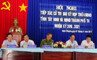 Đại biểu HĐND hai cấp tiếp xúc cử tri TP.Tây Ninh và Hoà Thành