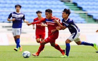 U-22 VN thắng Mokpo City FC 4-1