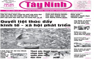 Điểm báo in Tây Ninh ngày 07.08.2017