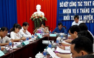 Khối Thi đua các huyện, thành phố sơ kết công tác 6 tháng đầu năm 2017