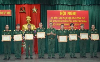 Bộ CHQS Tây Ninh: Tổng kết 3 năm thực hiện đề án đối ngoại quốc phòng