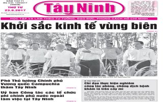 Điểm báo in Tây Ninh ngày 23.08.2017