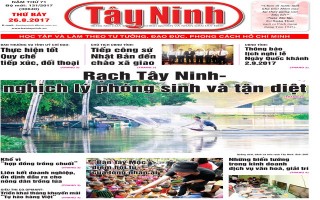 Điểm báo in Tây Ninh ngày 26.08.2017