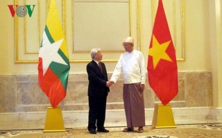 Tổng Bí thư điện cảm ơn Tổng thống Myanmar