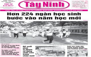 Điểm báo in Tây Ninh ngày 06.09.2017