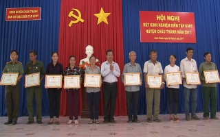 Châu Thành: Rút kinh nghiệm diễn tập khu vực phòng thủ 2017