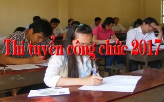 Thông báo lịch thi tuyển công chức năm 2017