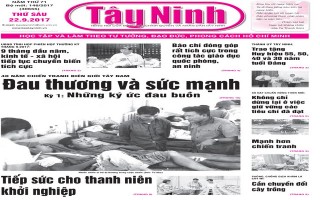 Điểm báo in Tây Ninh ngày 22.09.2017