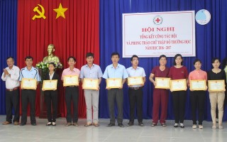 Hòa Thành: Tổng kết công tác Hội và phong trào Chữ thập đỏ trường học