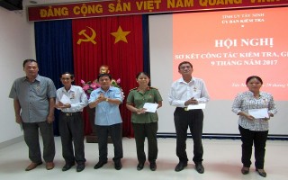 Sơ kết công tác kiểm tra, giám sát 9 tháng đầu năm 2017