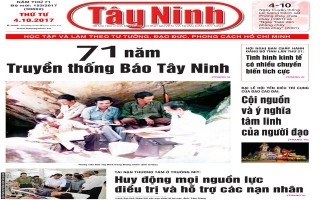 Điểm báo in Tây Ninh ngày 04.10.2017