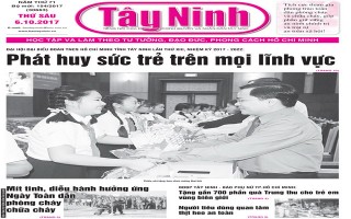 Điểm báo in Tây Ninh ngày 06.10.2017