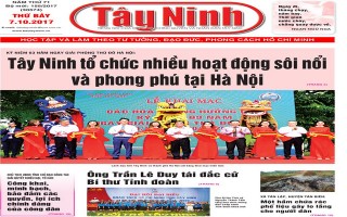 Điểm báo in Tây Ninh ngày 07.10.2017