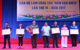 Hội thi cán bộ làm công tác Dân vận khéo: Đơn vị Công an đạt giải nhất