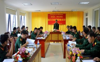 Đề nghị tặng thưởng Cờ thi đua Bộ quốc phòng cho Bộ CHQS Tây Ninh