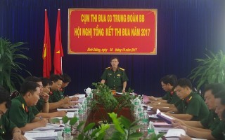 Cụm 3 Trung đoàn Bộ binh tổng kết phong trào thi đua năm 2017