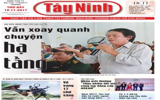Điểm báo in Tây Ninh ngày 18.11.2017