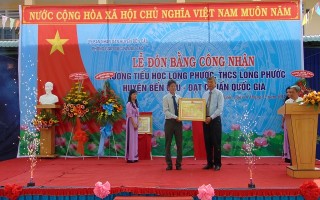 Trường Tiểu học và THCS Long Phước đạt chuẩn quốc gia mức độ 1